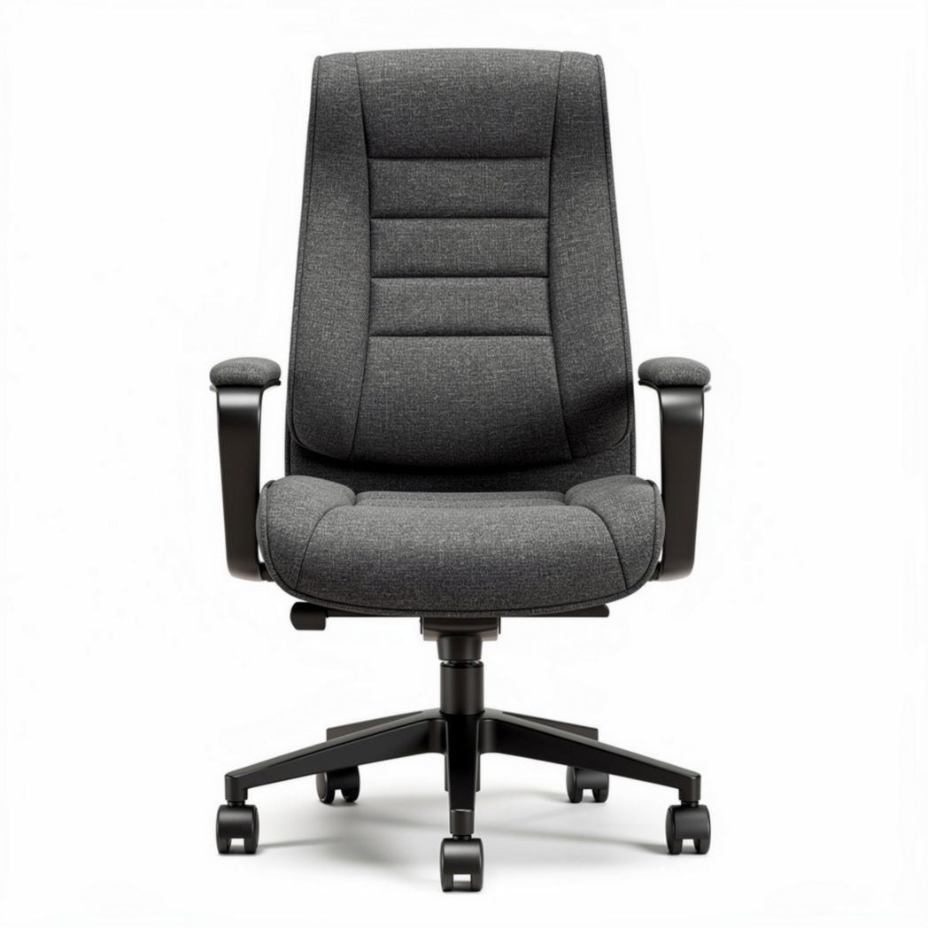 Ergonomische bureaustoel met verstelbare armleuningen in antraciet 80 x 65 x 120cm