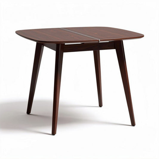 Opvouwbare eettafel van hout 120 x 80 x 75 cm bruine kleur