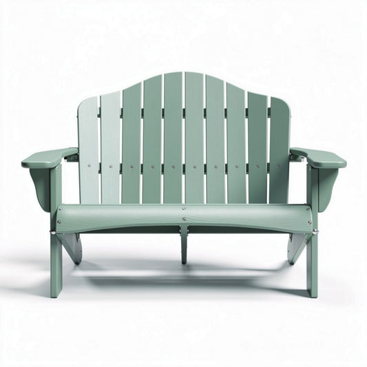Adirondack tuinbank van gerecycled kunststof in groen 80 x 80 x 90cm